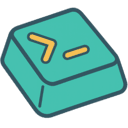 Keycap with terminal icon